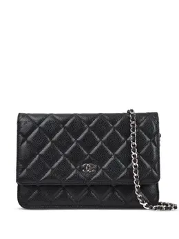 CHANEL Pre-Owned: Чёрный кошелёк 