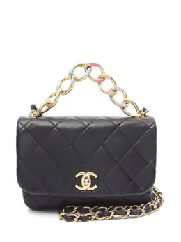 CHANEL Pre-Owned: Чёрная сумка 