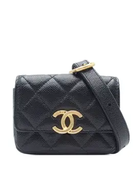 CHANEL Pre-Owned: Чёрная сумка 