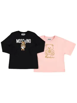 MOSCHINO: Хлопковая футболка 