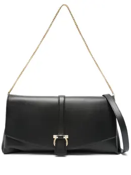 Ferragamo: Чёрная сумка  Gancini