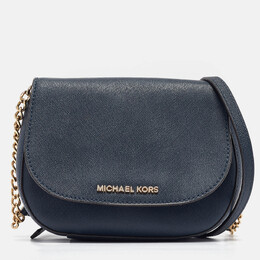 MICHAEL Michael Kors: Синяя сумка через плечо 