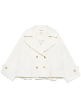 Chloé: Двубортное пальто 