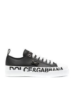 DOLCE&GABBANA: Чёрные кеды 