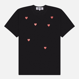 Comme des Garcons Play: Чёрная футболка  Heart