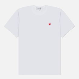 Comme des Garcons Play: Белая футболка  Heart