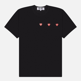 Comme des Garcons Play: Чёрная футболка  Heart