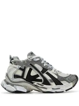 Balenciaga: Светлые кроссовки  Runner
