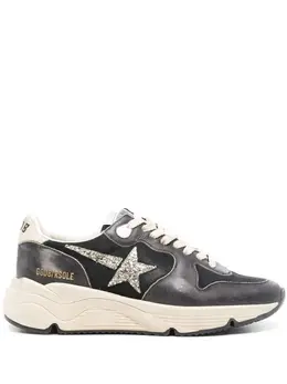 Golden Goose: Голубые кроссовки  Running Sole