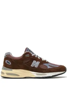 New Balance: Коричневые кроссовки 