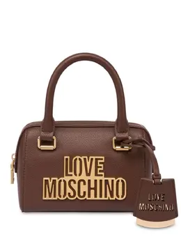 Love Moschino: Коричневая сумка-шоппер 