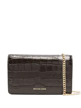 Michael Kors: Коричневая сумка  Jet Set