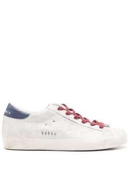 Golden Goose: Серебристые кроссовки  Super Star