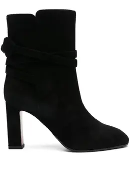 Aquazzura: Чёрные ботинки  Bow Tie