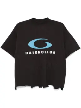 Balenciaga: Футболка с принтом 