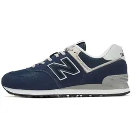 New Balance: Синие кроссовки  574