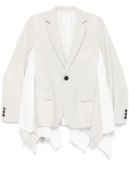 sacai: Белый жакет 