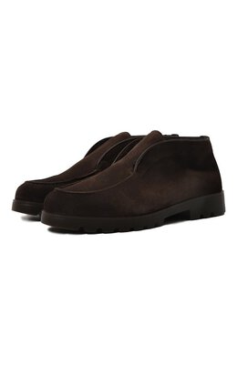 Santoni: Коричневые ботинки 