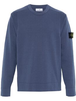 Stone Island: Голубой свитер  Compass