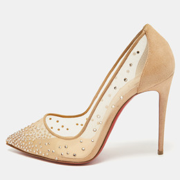 Christian Louboutin: Бежевые туфли 