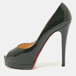 Christian Louboutin: Тёмные туфли 