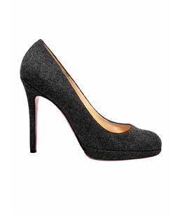 CHRISTIAN LOUBOUTIN: Серые туфли 