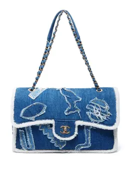 CHANEL Pre-Owned: Голубая сумка 