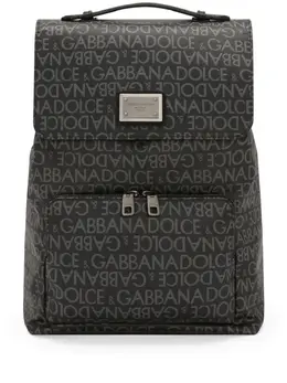 Dolce & Gabbana: Чёрный рюкзак 
