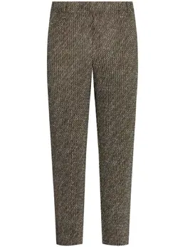 Homme Plissé Issey Miyake: Коричневые брюки 