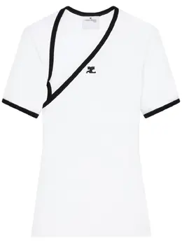 Courrèges: Белая футболка 