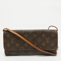 Louis Vuitton: Коричневая сумка  Pochette