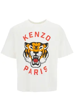 Kenzo: Футболка  Tiger оверсайз