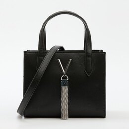 Valentino: Чёрная спортивная сумка 