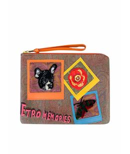 ETRO: Клатч с принтом 