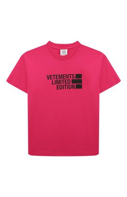 VETEMENTS: Хлопковая футболка 