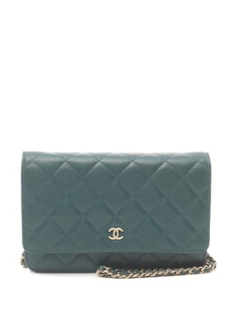 CHANEL Pre-Owned: Зелёный кошелёк 