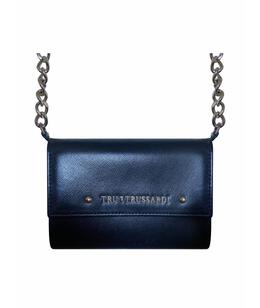 TRUSSARDI: Чёрный клатч 