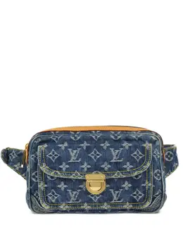 Louis Vuitton Pre-Owned: Голубая сумка 