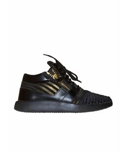 GIUSEPPE ZANOTTI DESIGN: Чёрные кеды 