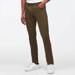 7 For All Mankind: Джинсы  Slimmy цвета хаки