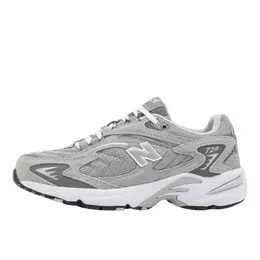 New Balance: Серые кроссовки 