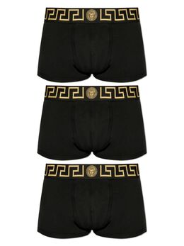 Versace: Чёрные шорты  Greca