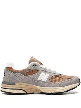 New Balance: Коричневые кроссовки 