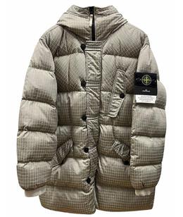 STONE ISLAND: Серый пуховик 