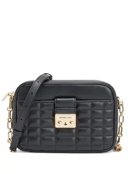 Michael Kors: Чёрная сумка через плечо 