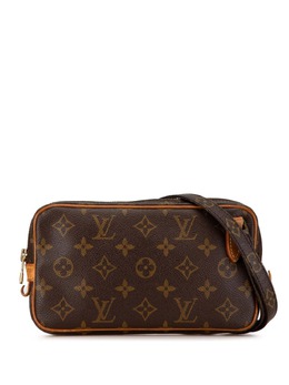 Louis Vuitton Pre-Owned: Коричневая сумка через плечо 