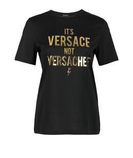 VERSACE: Футболка с принтом 