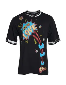 Dolce & Gabbana: Чёрная футболка  T