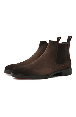 Santoni: Коричневые ботинки 