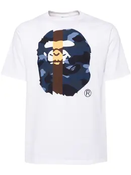 A BATHING APE®: Белая футболка 